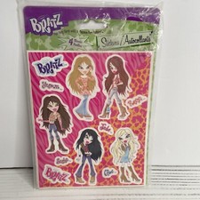Bratz Stickers 4 Sheets Fashion Dolls Bratzpak Jade Sasha Roxxi Cloe Yasmin MGA