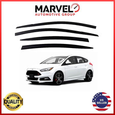 Window Visor Sun Rain Guards Wind Deflectors For Ford Focus Hatchback 2012-2018