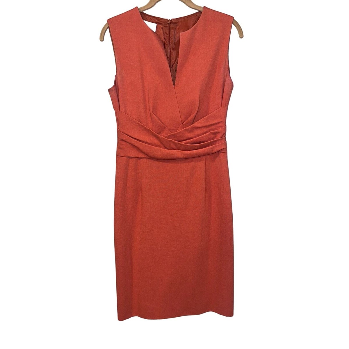 open lace back dress AKRIS Size 10 Orange Tan Silk See Through Spaghetti Straps Dress  Sui  Generis Designer Consignment