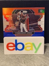 2022 Panini Prizm WWE Commander Azeez #89 Red, White & Blue Prizm