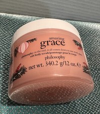 Philosophy Amazing Grace Salt Body Scrub 12 oz Brand New Sealed
