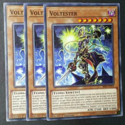 Set 3 Karten auf Italienisch VOLTESTER Common RIRA-IT030 YUGIOH