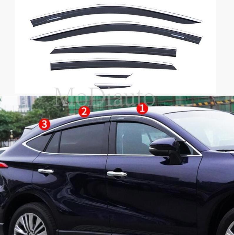 For Toyota Venza 2021-2024 car Window Wind Visors Sun Rain Guard Vent Deflectors