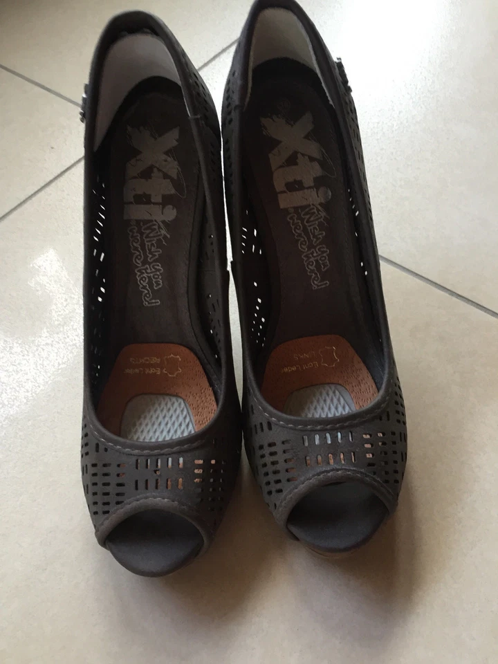 Pumps , Peeptoes, olivgrün, XTi, Größe 38, NEU - Bild 3 von 4