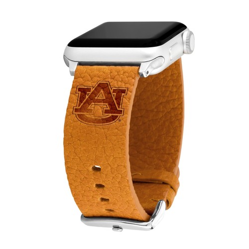 Auburn Tigers Leather Watch Band Compatible with Apple Watch - Picture 12 of 16
