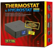 EXO TERRA THERMOSTAT (600 WATT) AND HYGROSTAT (100 WATT) WITH DAY/NIGHT TIMER