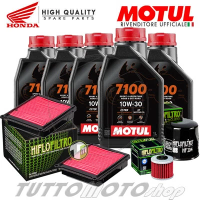 MOTUL - HIFLO Tagliando HONDA Africa Twin 1100 CRF L DCT 2020-2024 / Motul 7100 Filtri