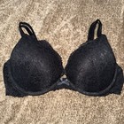 Pre Owned Victorias Secret Dream Angels Black Lace Convertible Push Up 34C — photo 1