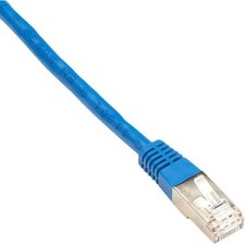 Black Box 15ft RJ-45 M/M Cat6 250-MHz Shielded Stranded Cable Blue