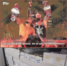 2018 Topps WWE Road To Wrestlemania #11 Luke & Karl Rumble 2017 Bronze - CA
