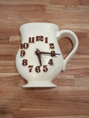 Vintage Toastmaster Electric White Coffee Pot  Pitcher Wall Clock WORKS