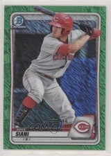 2020 Bowman Chrome Prospects Green Shimmer Refractor 69/99 Mike Siani 5b1