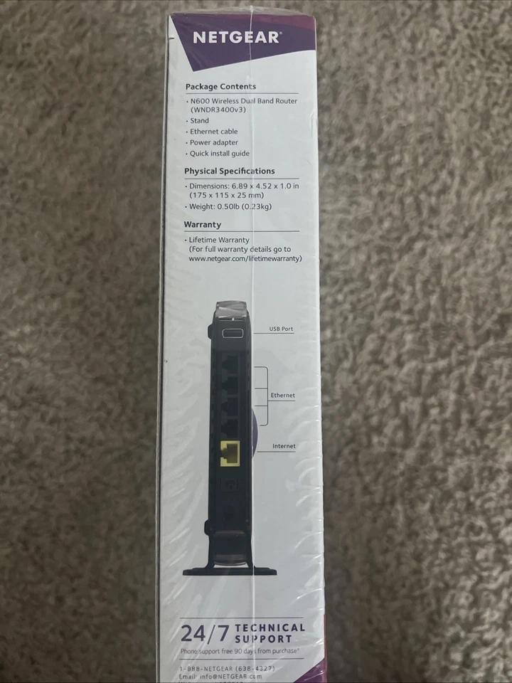 New and Sealed Netgear N600 Wireless Dual Band Router WNDR3400 606449071146 - Image 4 of 4
