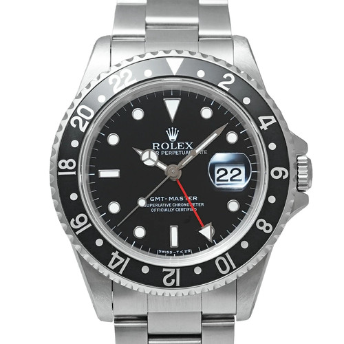 ROLEX Gmt Master 16700 Black Case Size 40mm x 40mm Men's Used Watch #53526