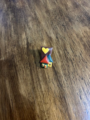 House Pins By Lucinda Small Multicolored Houses Brooch