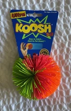 Vtg 1993 OddzOn Ultra Koosh Ball Brand New Green/Magenta/Orange