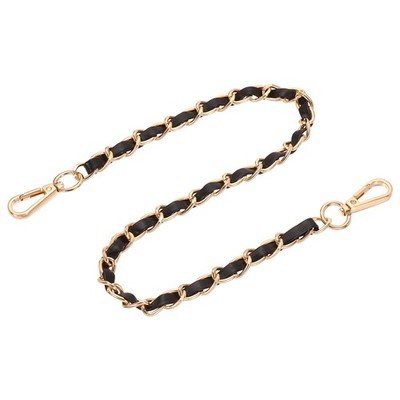 24'' Handtaschenband mit Schnalle für Schulter und Schultergurt (schwarz + gold)