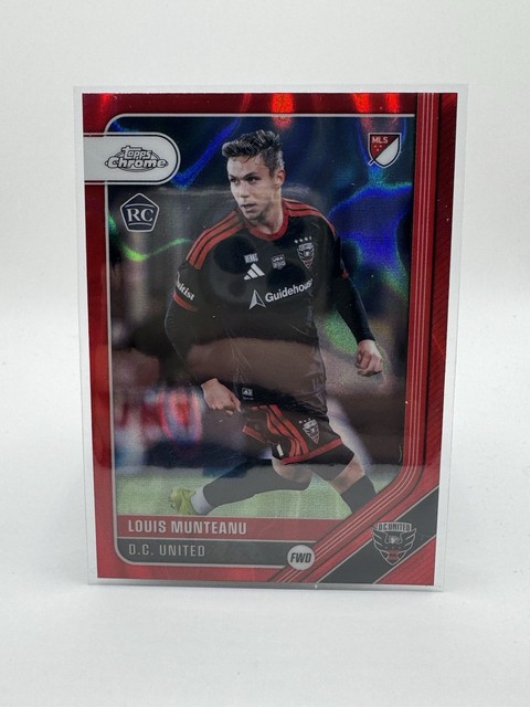 2026 Topps Chrome MLS Louis Munteanu #110 Red Lava Refractor Rookie SSP RC