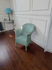 Vintage Original Blue Lloyd Loom Chair - Lusty