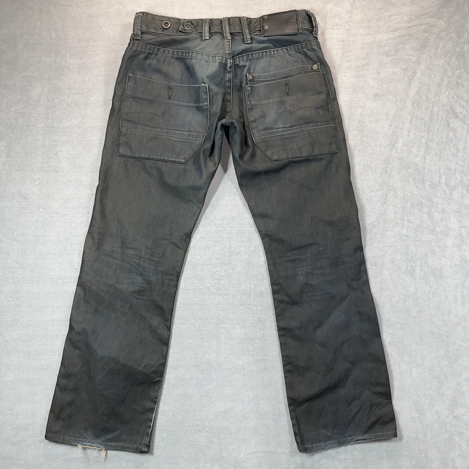 G-Star Raw Jeans Men 33x30 Dark Wash Army Radar Straight Pockets Cargo Military - Image 3 of 4