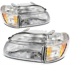 Pair For 1995-2001 Ford Explorer 1997 Mercury Mountaineer Headlights Assembly