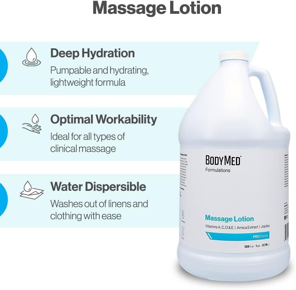 All-Natural 8 oz. Massage Lotion - Leaping Bunny Certified, Non-Staining Formula