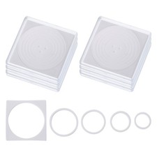 Coin Snap Holder, 6 Pack Coin Holders Square Fit 18/23/28/33/38mm, White