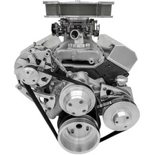March Performance Pulley Kit Serpentine Aluminum Clear Chevy Big Block Kit 23050