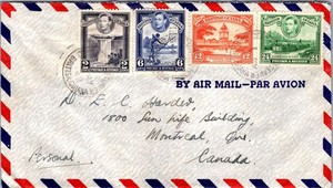 British Guiana 1942 TPO DEM River Steamer Cover to Canada - L44021