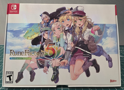 Rune Factory 5 Earthmate Edition (Nintendo Switch, 2022) - Tested/Working - CIB!