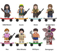 Stranger Things Halloween Custom Lego Minifigure Horror Toy Mini Figure X 8