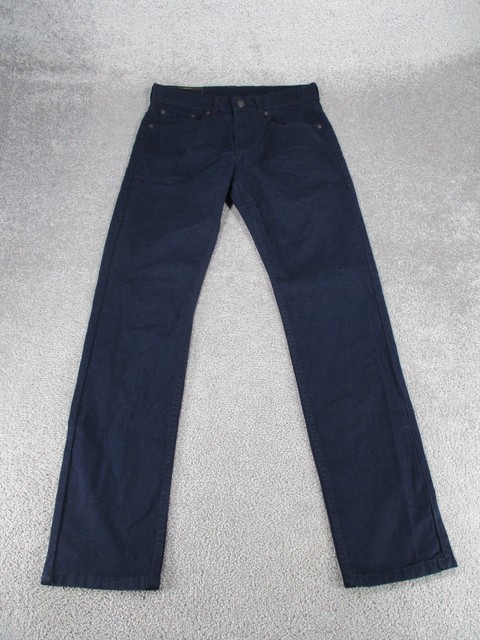 Levis 502 Pants Mens 28 Navy Blue Taper Fit 28x31 *