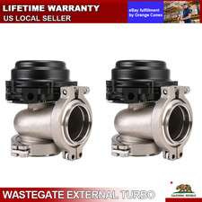 2x 44mm Tail Mvr External Wastegate Turbo W V-band Flange For Turbocharge