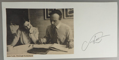 Autogramm US Konzertmusikerin Solo-Oboistin Anne Leek um 1980 (136431)