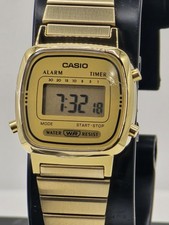 Brand New Woman’s Casio Digital LA670W Gold Tone - Water Resistant