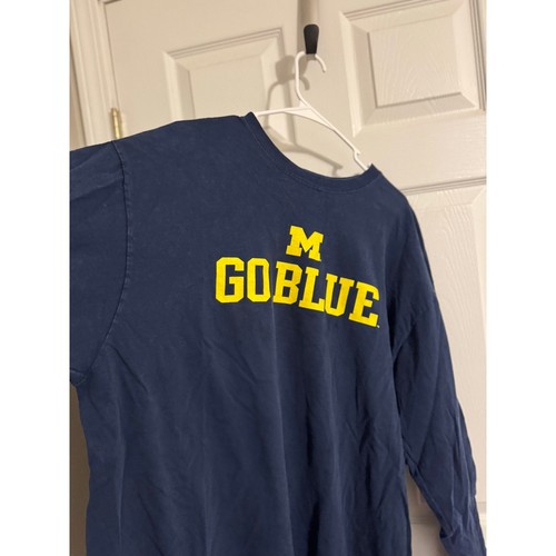 T-shirt Adidas University of Michigan Go blu manica lunga giornata di gioco taglia: 2XL - Foto 5 di 5