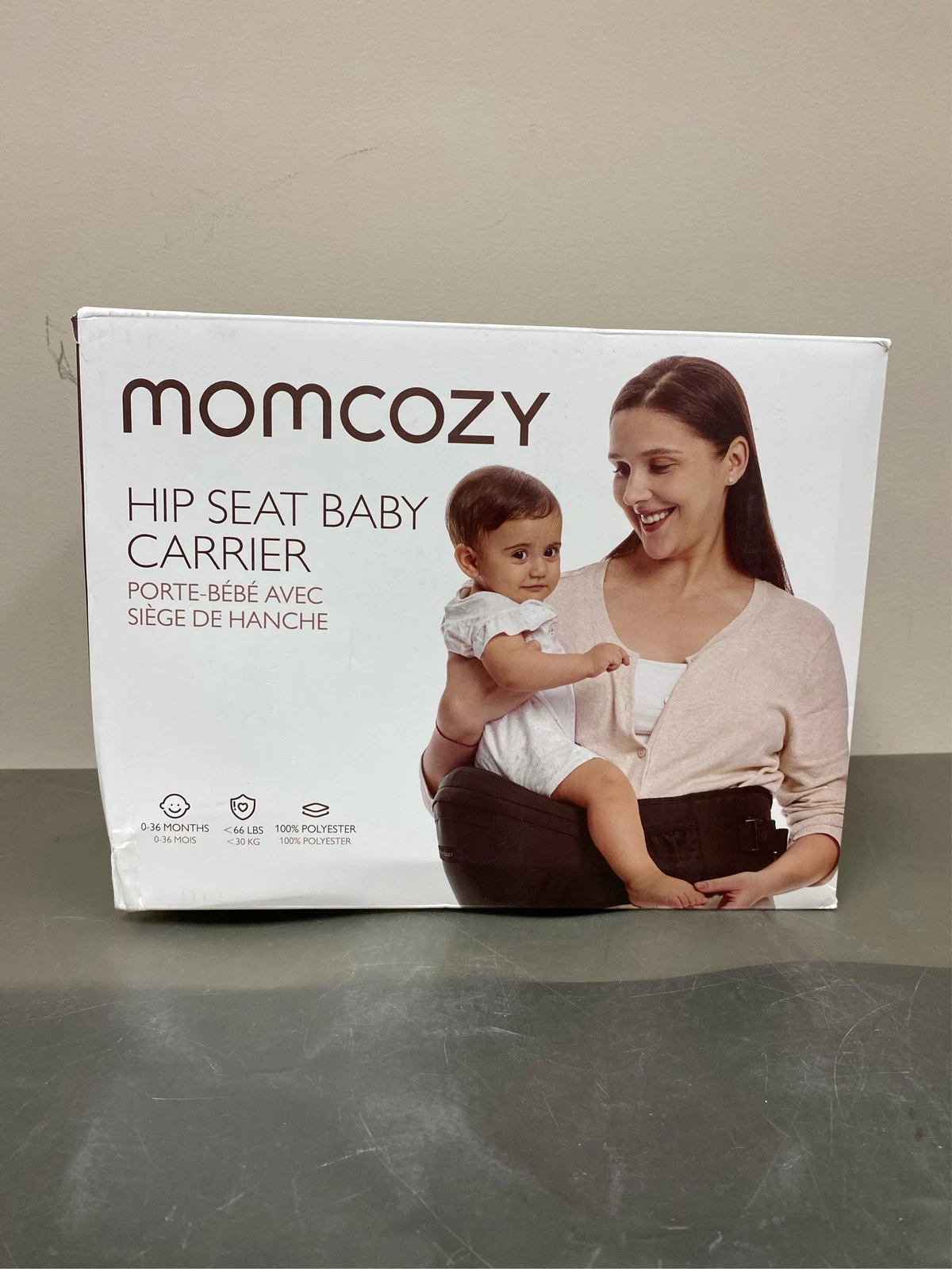 Momcozy Hip Seat Baby Carrier - Adjustable Waistband with Original 3D Belly Pr 2