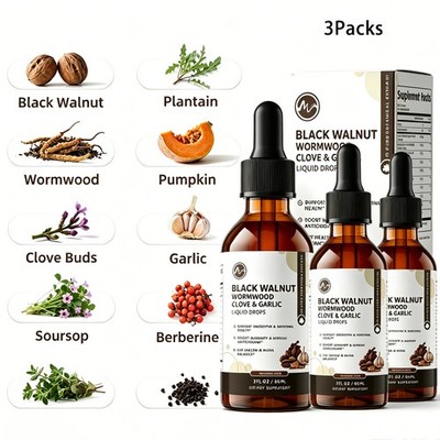60ml Parasite Cleanse Tincture/Extract-Wormwood, Black Walnut Hull, Clove