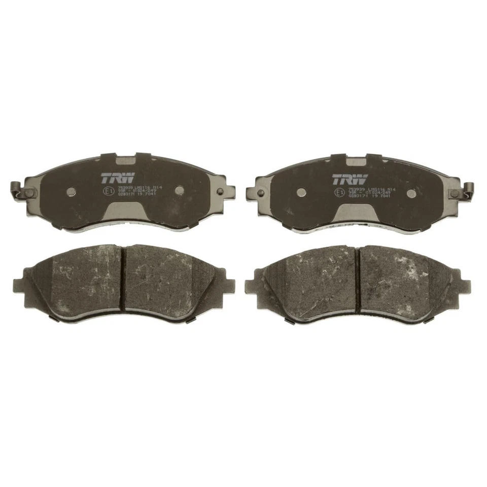 TRW GDB3171 — передняя ось — комплект дисковых тормозных колодок, 1 блок — 1 набор из 4 колодок - Изображение 3 из 4