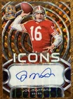 2024 PANINI SPECTRA JOE MONTANA ICONS ORANGE NEON AUTO AUTOGRAPH SSP /10 READ
