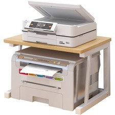 2 Tier Wood Desktop Printer Stand Under Desk Table for Scanner for Office  Home