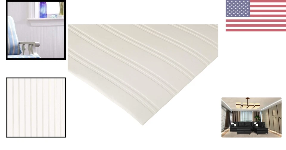 Washable Paintable Wallpaper Roll – Thicker Striped Design for Upscale Interiors - Image 2 of 4