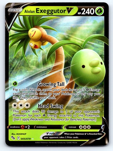 Alolan Exeggutor V Pokemon GO 005/078 NM