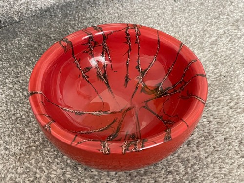 CIOTOLA GIAUE VETRO ROSSO MURANO FIRMATA METÀ SECOLO DI TONI ZUCCHERI PER VENINI PESANTE - Foto 3 di 5