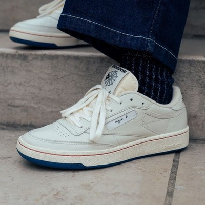 agnes b. x Reebok Club C 85 Vintage Color Chalk RB0086 Sneaker Men Us6.5