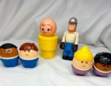 Lot Of 6 1970  s 1980  s Toys Fisher Price Little Tikes