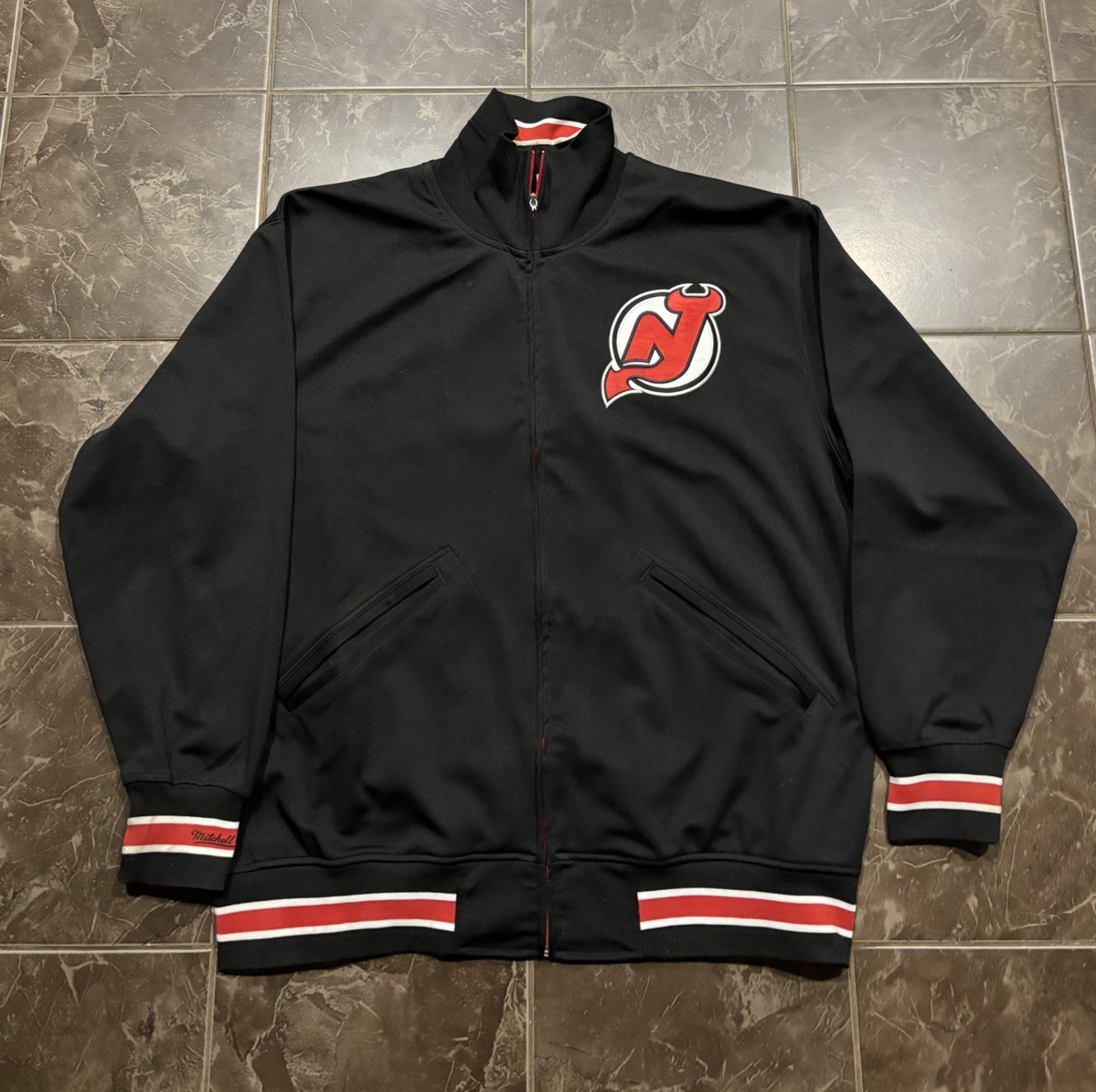 New Jersey Devils Jacket Mitchell And Ness Men’s … - image 1