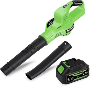 Cordless Leaf Blower 20V with 4000mAh Battery, 2 Speed Modes, Lightweight