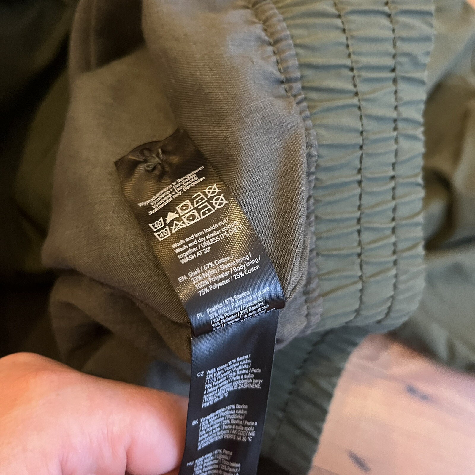 F&F Mens Green Harrington Bomber Style Jacket Full Zi… Gem