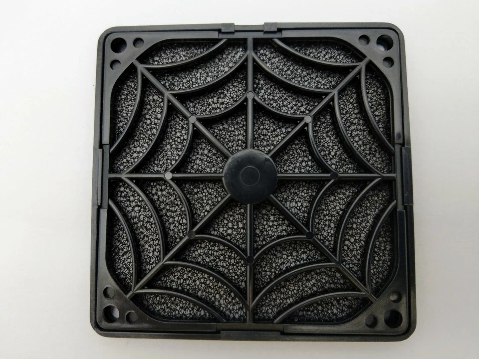 LOT 2-Pack: NEW EverCool Black Plastic Filter Guard for 80mm PC Case Cooling Fan - Image 3 of 4